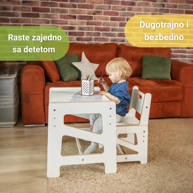 Rastući Montesori sto i stolica 