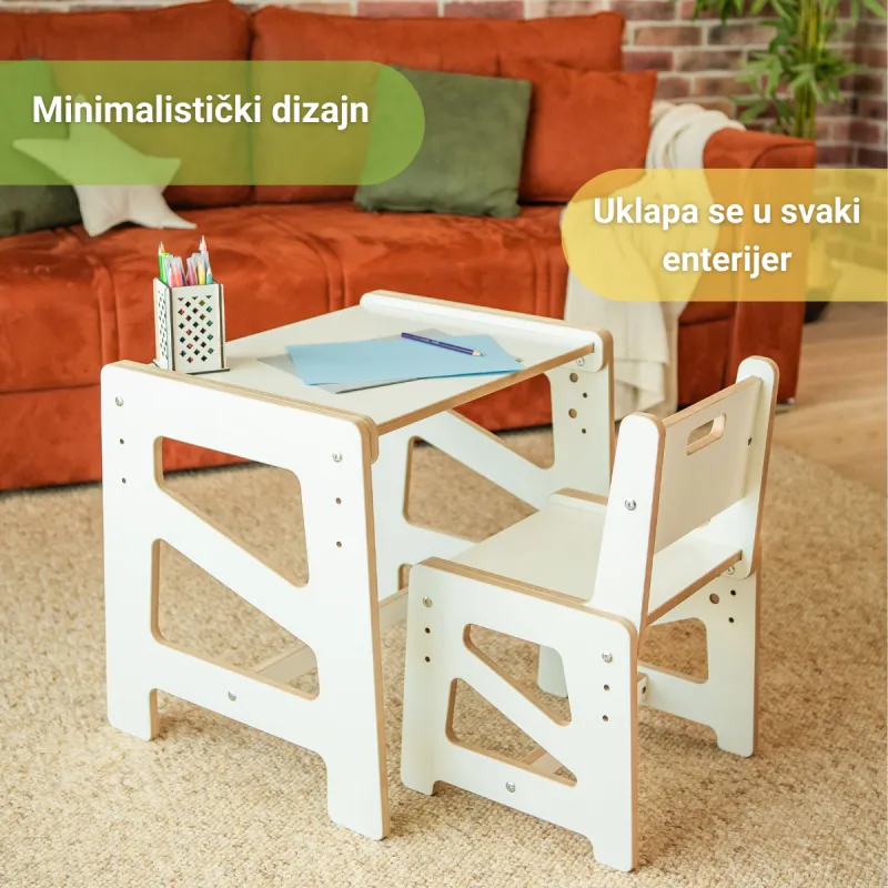 Rastući Montesori sto i stolica 